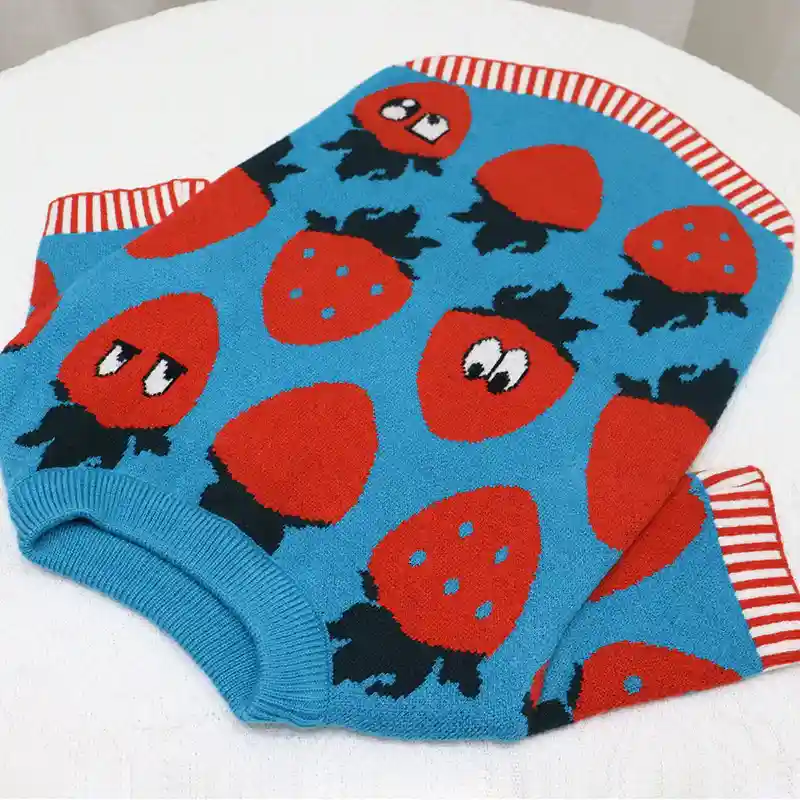 Maglione per Cani Fragola - Caldo e Divertente - immagine 6