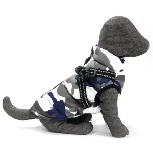 Cappottino per Cani Modello Urban con Pettorina Integrata - Impermeabile e Resistente