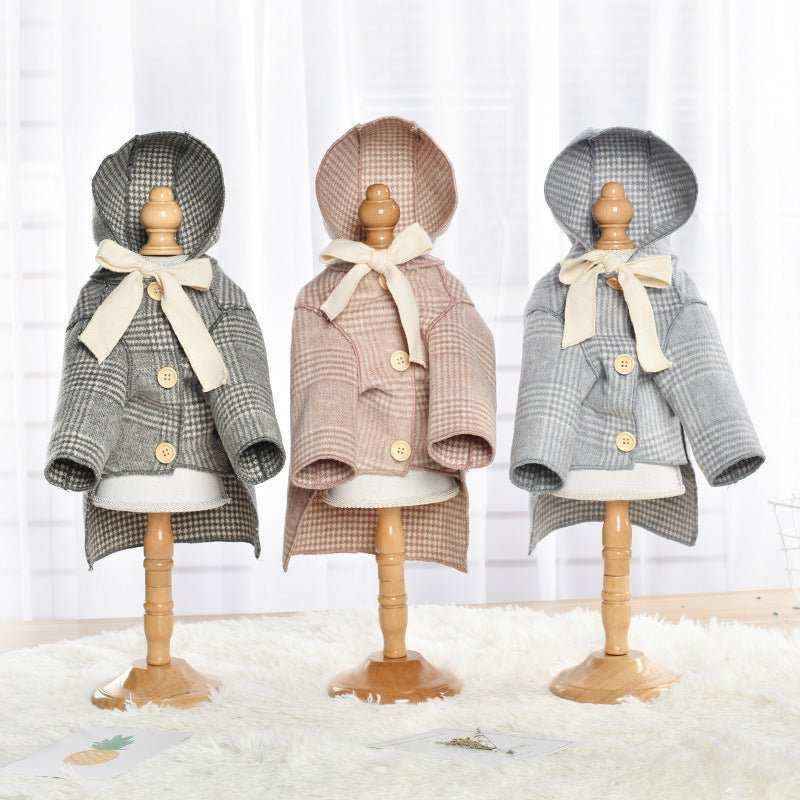 Cappottino Simil Cashmere per Cani con Cappuccio e Fiocchetto – Eleganza Invernale - immagine 3