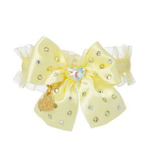 CHIC FRUFRU  BOW COLLAR YELLOW/GOLD