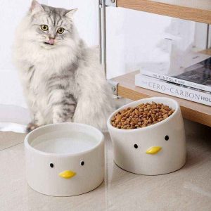 Ciotola per cani e gatti in ceramica "Lucky Duck"