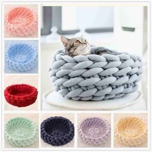Cuccia per cani e gatti intrecciata "Knot"