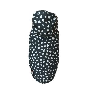 Rain Jacket with white hearts