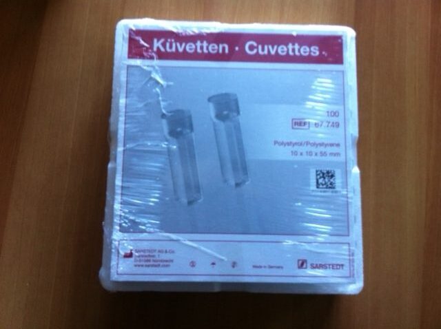 CUVETTE DI LETTURA senza tappo 100pz.