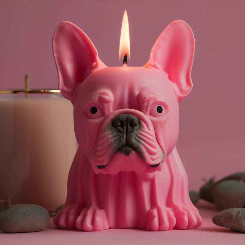 Candela Bulldog Decorativa – Idea Regalo per Amanti dei Cani - immagine 4