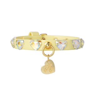 DIAMONDS HEARTS COLLAR YELLOW/GOLD