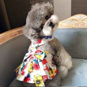 Vestito per cani "Fanny" con gonnellina e fiocco sul dorso | DogModa