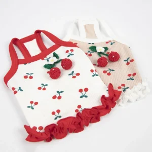 Sweet Cherry Decor Short Dog Cat Vest