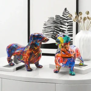 Statua Bassotto Decorativa 21cm o 38cm - Idea Regalo