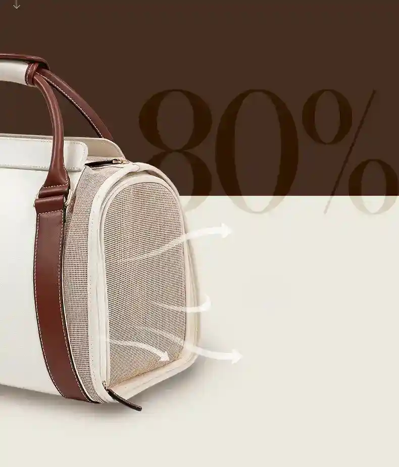 Borsa Trasportino Premium Ecopelle con Tracolla Monospalla - immagine 4