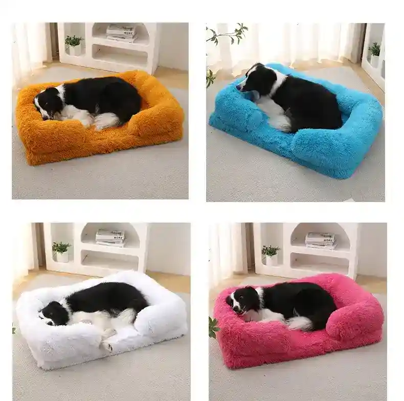 Cuccia Fluffy Rettangolare per Cani e Gatti - Il Nido Perfetto per l’Inverno - immagine 3