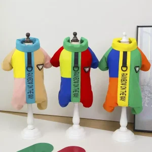 Cappotto Impermeabile per Cani con Zampe - Rainbow