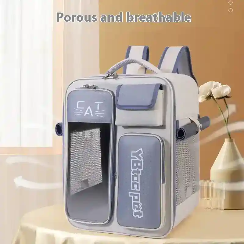 Zaino Trasportino per Gatti - Antigraffio e Idrorepellente - immagine 4