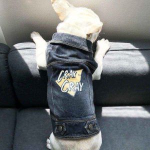 Giubbotto Jeans per Cani di Piccola Taglia Modello "Cray"