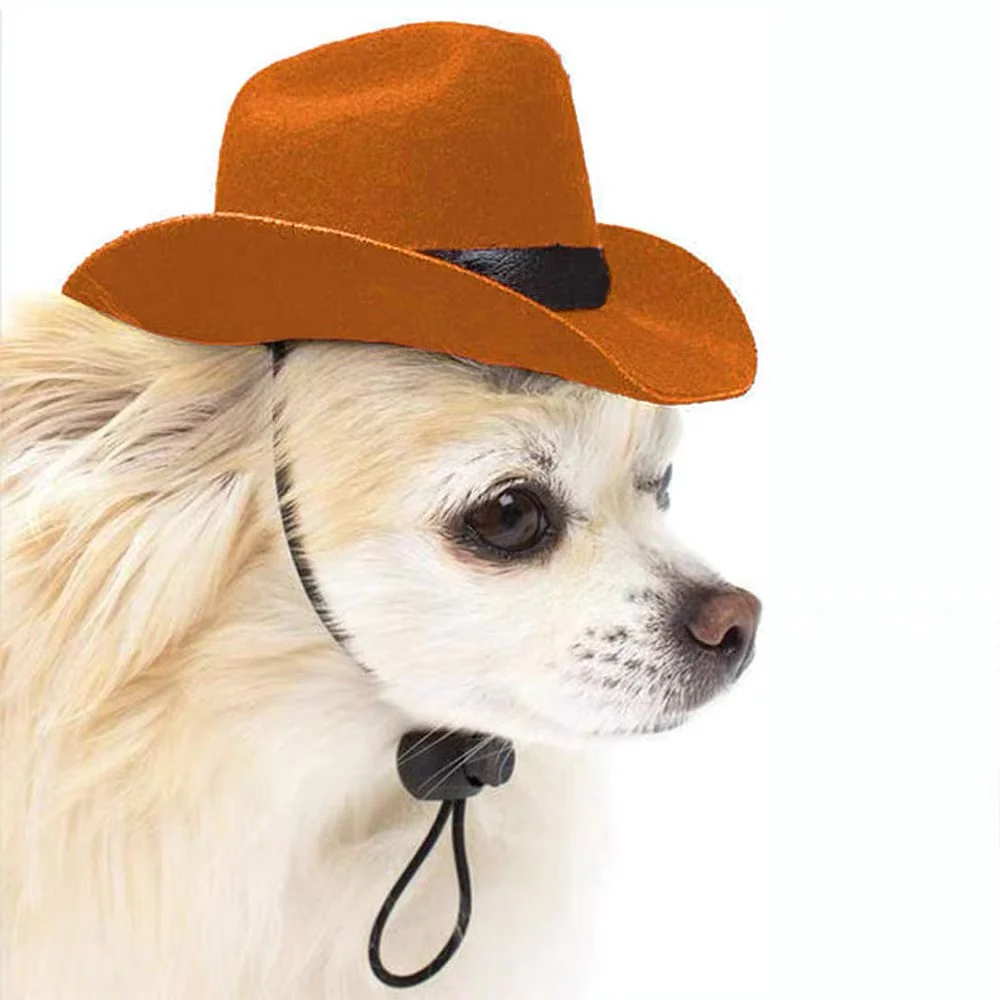 Cowboy Dog Cat Hat - immagine 4
