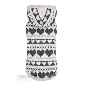 Lovely Hearts Black Pull Grey