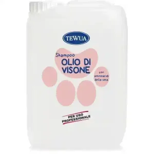 Shampoo per cani e gatti Olio di Visone Tanica 10 litri Tewua