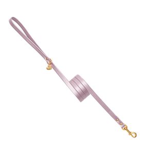 PLAIN LEASH LILAC DORE ECOLEATHER/GOLD