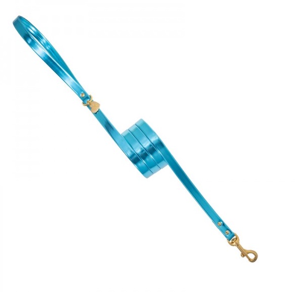 PLAIN LEASH METAL TURQUOISE - immagine 2