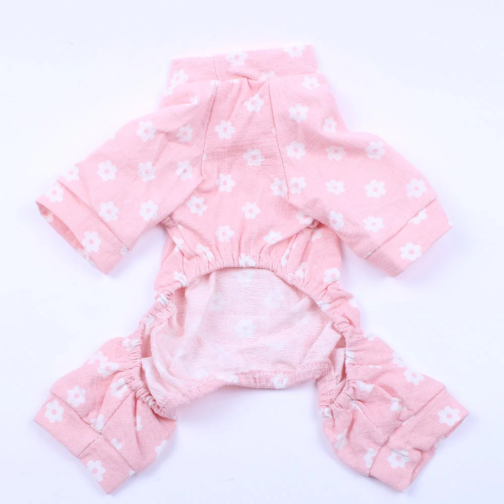 Flower Printed Dog JumpSuit Pajamas - immagine 5
