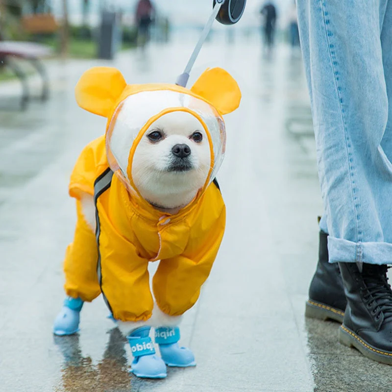 Hooded Raincoat/Shoes for Dogs - immagine 2