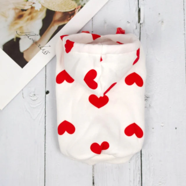 Cute Heart Dog Hoodie Sweatshirt - immagine 7