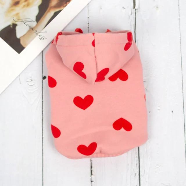 Cute Heart Dog Hoodie Sweatshirt - immagine 6