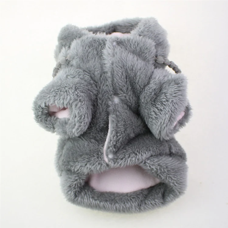 Bear Pattern Faux Fur Dog Cat Coat - immagine 9