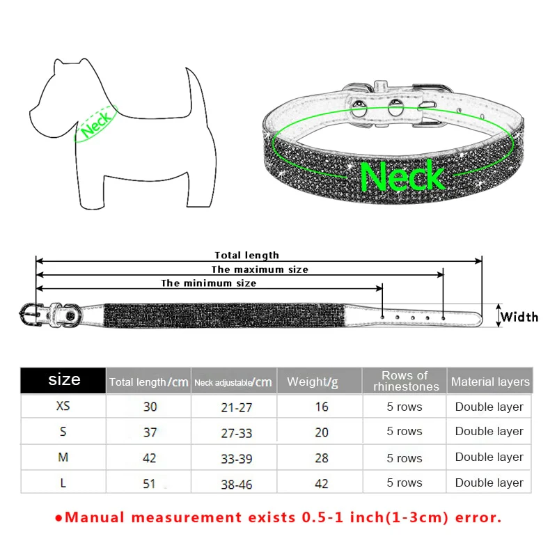 Crystal Buckled Dog Collar - immagine 9