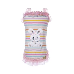Rainbow Pink Bunny Toptank Cotton